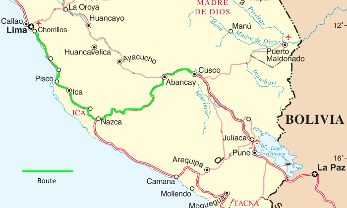 Lima to Cusco by bus via Nazca, Abancay