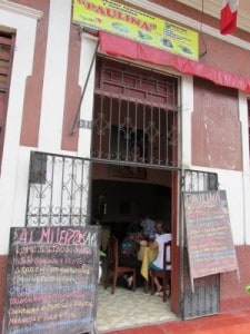 Menú blacboards in Peru