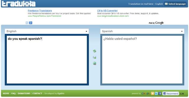 Translate English Words to Spanish in Real Time Online ...