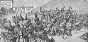spanish conquistadors attack atahualpa