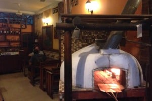The pizza oven in Chez Maggy