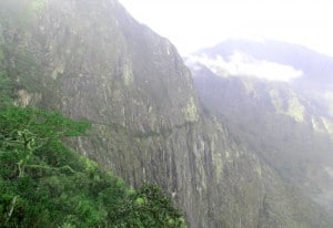 Inca Bridge trail to Machu Picchu