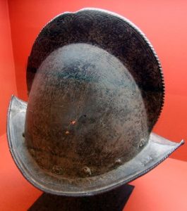 Spanish conquistador morion helmet