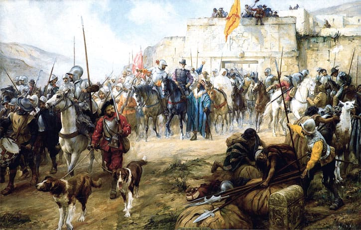 Diego de Almagro and conquistadors 
