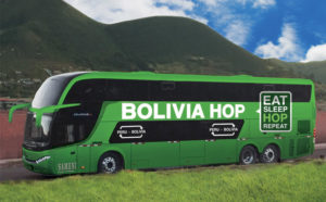 Peru Bolivia border - Bolivia Hop bus