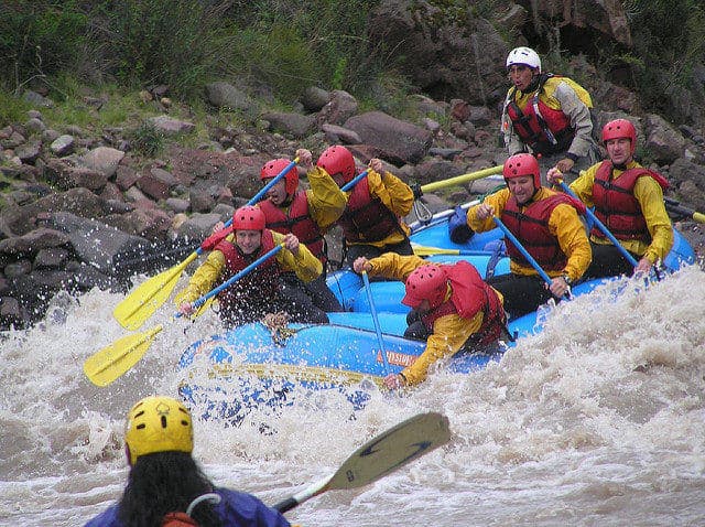 Whitewater Rafting in Peru on the inca jungle trek