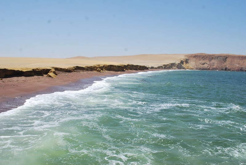 Paracas National Reserve Playa Roja Red Beach Pisco Peru