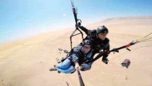 Paragliding in Paracas Pisco Peru