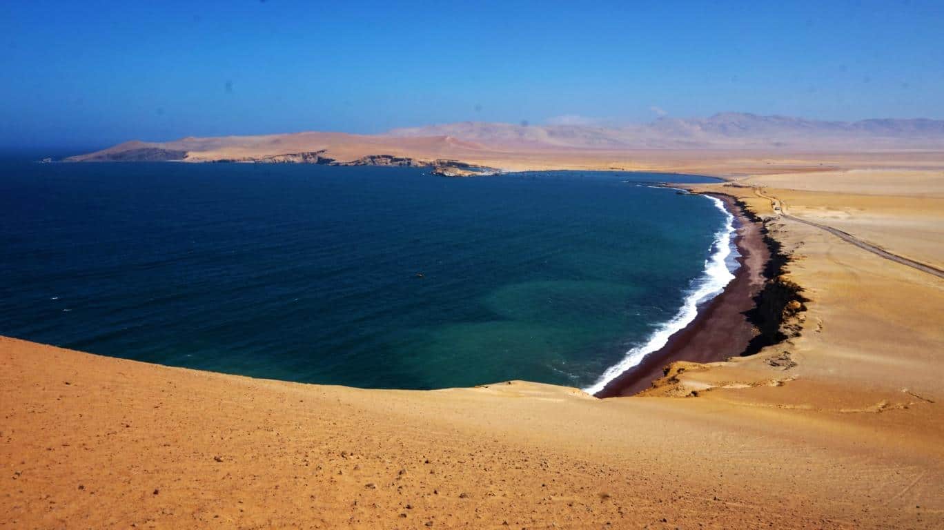 Paracas Peru Beach Playa Roja