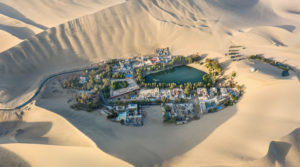 Huacachina Oasis seen from above